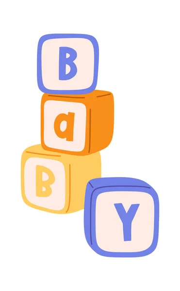 Baby Abc Blokuje Vektorové Ilustrace — Stockový vektor
