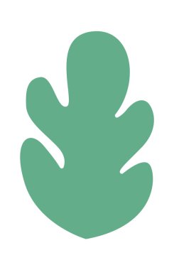 Çiçek Yaprak Simge Vektör İllüstrasyon