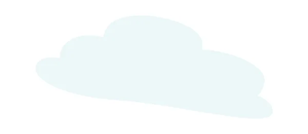 Sky Cloud Silhouette Vector Ilustración — Vector de stock