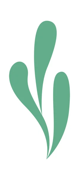 Virág Leaf Ikon Vector Illusztráció — Stock Vector