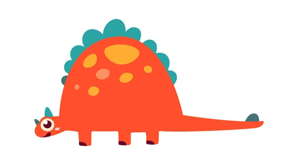 Divertida Ilustración Vectores Dinosaurios Dibujos Animados — Vector de stock