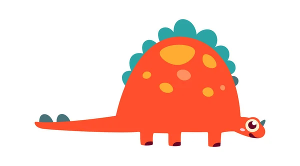 Divertida Ilustración Vectores Dinosaurios Dibujos Animados — Vector de stock