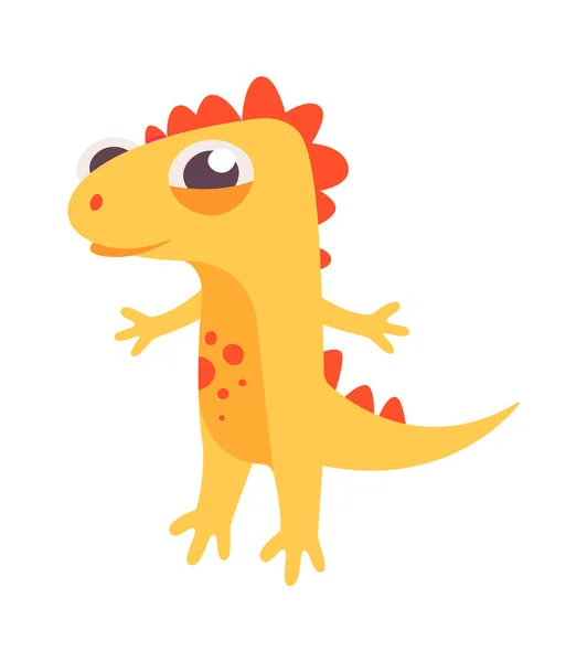 Lindo Bebé Dinosaurio Vector Ilustración — Archivo Imágenes Vectoriales