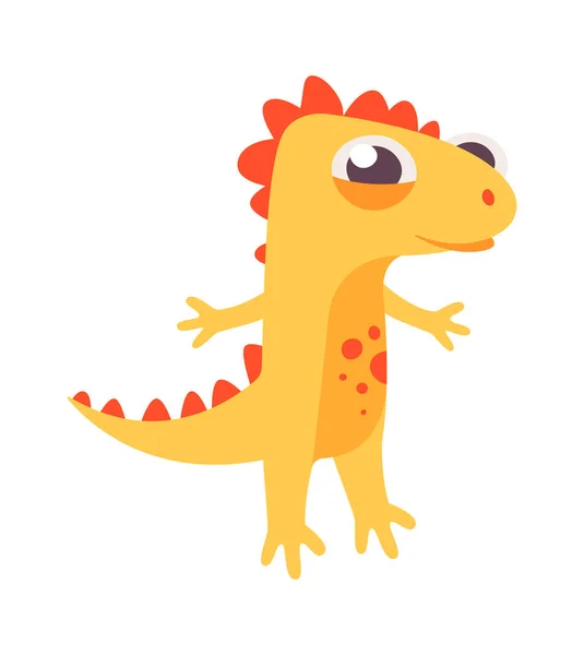 Dibujos Animados Dinosaurio Bebé Vector Ilustración — Vector de stock