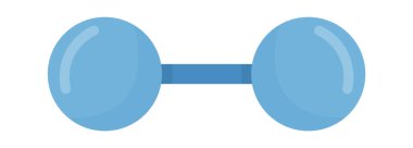 Klasik Dumbbell Malzeme Vektörü İllüstrasyonu