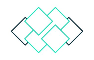 Doğrusal Kareler Element Vektörü İllüstrasyonu