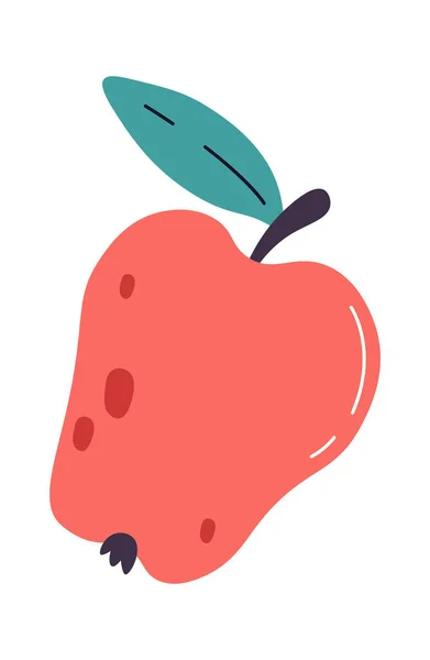 苹果水果图标矢量图解 — 图库矢量图片