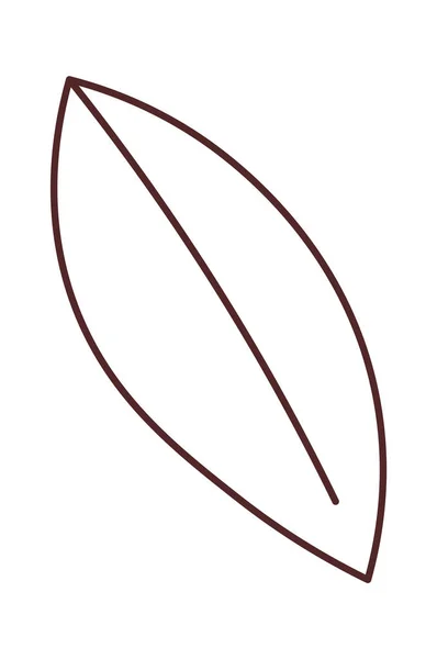 Linear Leaf Icon Vector Illustration — Stockvektor