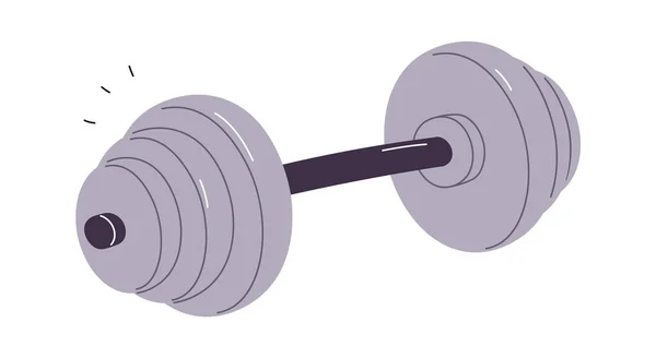 Dumbbell Gym Equipment Vector Illustration — Stock Vector