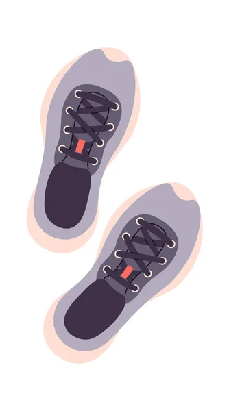Mannen Sneakers Schoenen Vector Illustratie — Stockvector