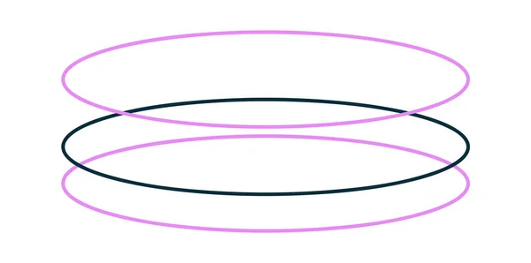 Лінійний Закруглений Елемент Векторні Ілюстрації — стоковий вектор