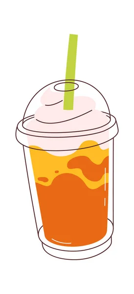 Milkshake Verre Illustration Vectorielle — Image vectorielle