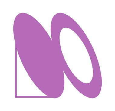 Modern Fütürist Yuvarlak Şekil Vektörü İllüstrasyonu