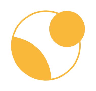 Modern Fütürist Yuvarlak Şekil Vektörü İllüstrasyonu