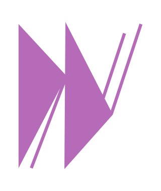 Modern Fütürist Şekil Vektörü İllüstrasyonu