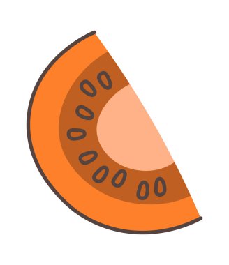 Havuç Sebze Kesme Vektörü İllüstrasyonu