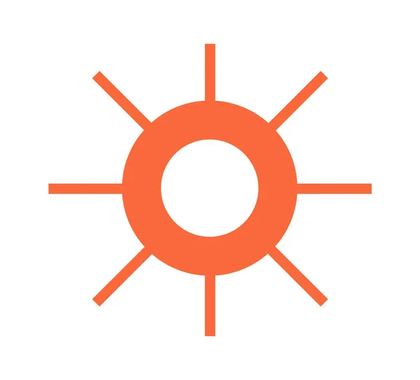 Futuristický Vektorový Obrázek Slunce — Stockový vektor