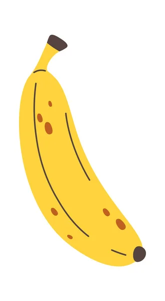 Banana Ícone Ícone Vetor Ilustração — Vetor de Stock