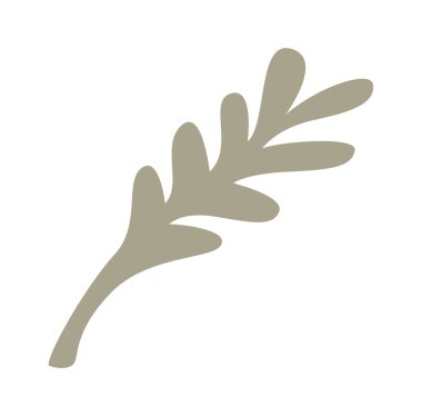 Branch Siluet Vektör İllüstrasyonunu Bırakır