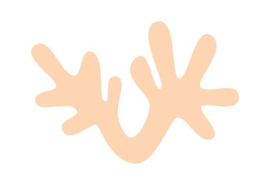 El Çizimi Yosun Vektör İllüstrasyonu