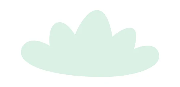 Sky Cloud Silhouette Vector Ilustración — Archivo Imágenes Vectoriales