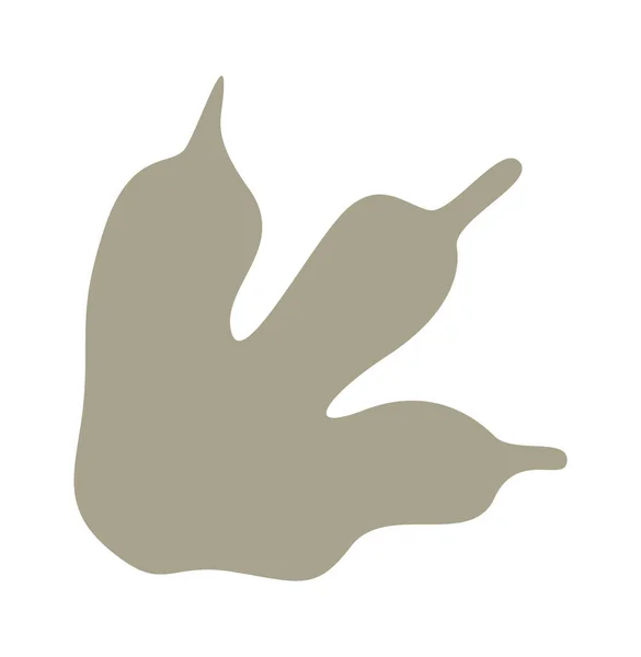 Illustration Vectorielle Silhouette Empreinte Animale — Image vectorielle