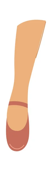Нога Взутті Векторні Ілюстрації — стоковий вектор