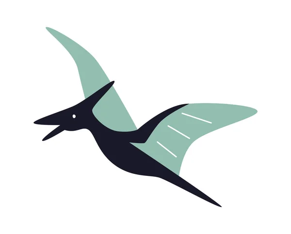 Pterosaur Dinosaur Flying Vector Illustration — Stock Vector