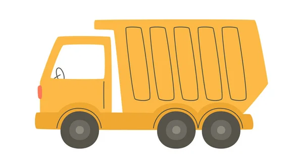 Illustration Vectorielle Véhicule Camion Décharge — Image vectorielle