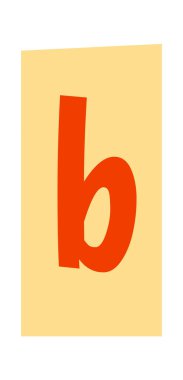 Anonim Kupürler Yazı Tipi B Harf Vektörü İllüstrasyonu