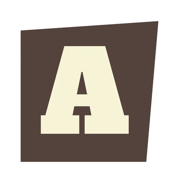 Anonieme Knipsels Lettertype Letter Vector Illustration — Stockvector