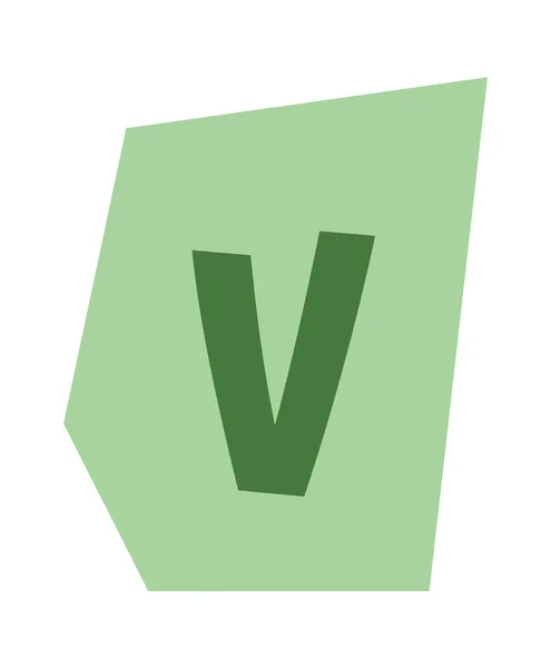 Anonymní Výstřižky Písmo Písmeno Vektor Ilustrace — Stockový vektor