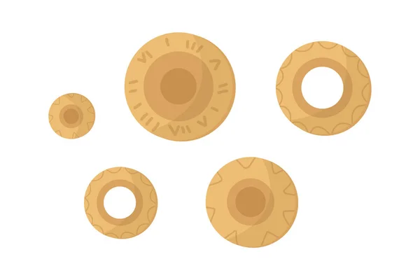 Стародавні Монети Векторні Ілюстрації — стоковий вектор