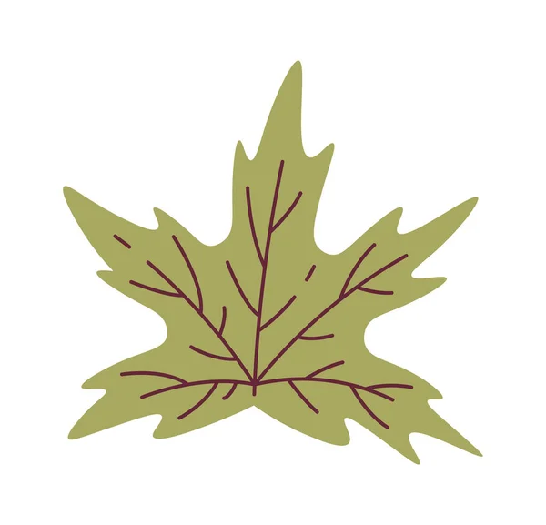 Maple Leaf Ikon Vektoros Illusztráció — Stock Vector
