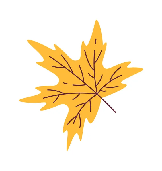 Осенняя Векторная Иллюстрация Кленового Листа — стоковый вектор