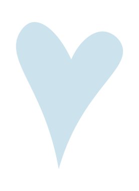 Çizilmiş kalp vektör çizim el