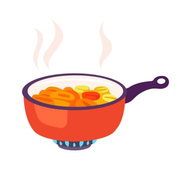 Vogue Pan Vektör Resimlerinde Aşçılık