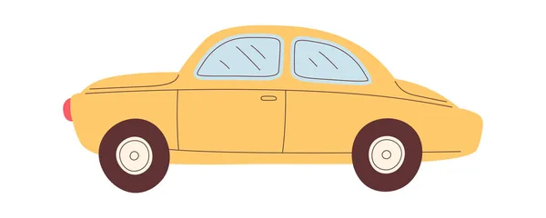 Retro Sedan Samochód Wektor Ilustracji — Wektor stockowy