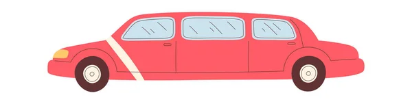 Limousine Car Vehicle Vector Illustration — стоковий вектор