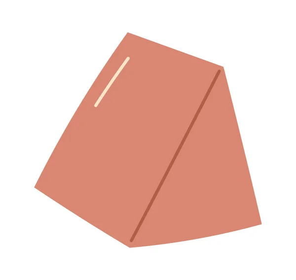 Ilustração Vetor Brinquedo Triângulo Madeira — Vetor de Stock
