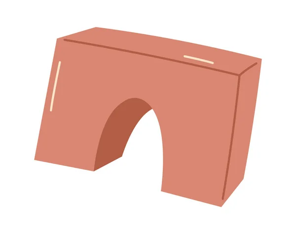 Juguete Arco Madera Vector Ilustración — Archivo Imágenes Vectoriales