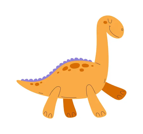 Illustration Vectorielle Animaux Mignons Dinosaures — Image vectorielle