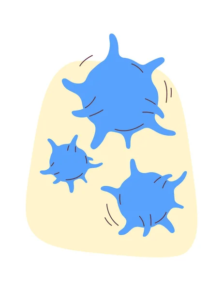Illustration Vectorielle Des Cellules Humaines Plaquettaires — Image vectorielle