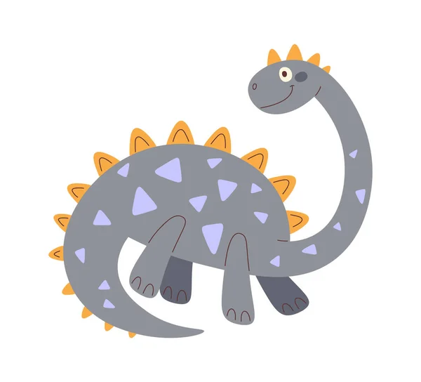 Dinosaurie Stående Djur Vektor Illustration — Stock vektor
