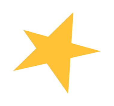 Star Retro Simge Vektör İllüstrasyonu