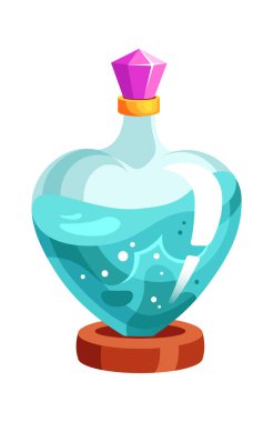 Oyun İksiri Gemi Vektörü İllüstrasyonu