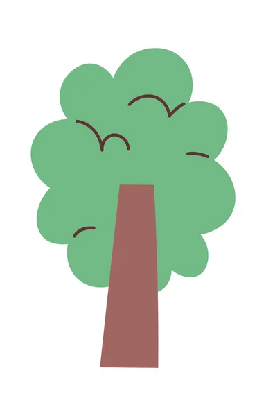 Cartoon Tree Plant Vector Illustration — Vector de stoc