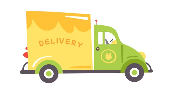 Delivery Truck Vector Illustration — 스톡 벡터