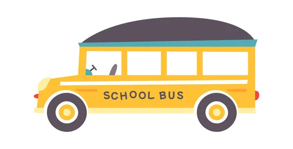 Cartoon School Bus Vector Illustration — Stock Vector