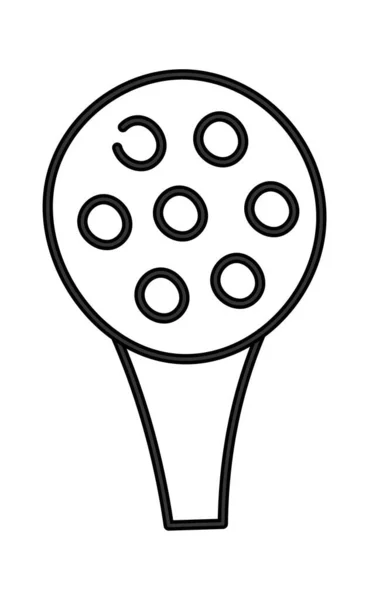 Golf Ball Stand Vector Illustration — Stock Vector